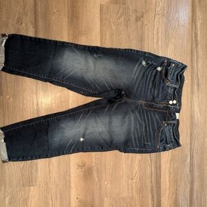 Dark Wash Distressed Jeans